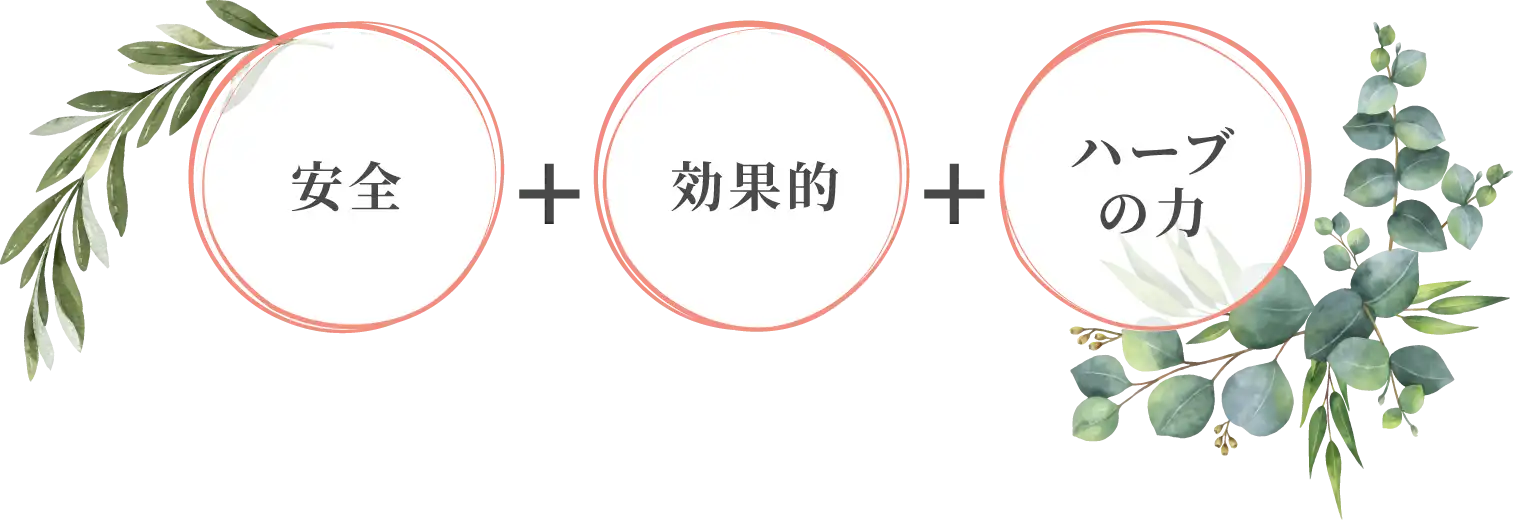 安全+効果的+ハーブの力